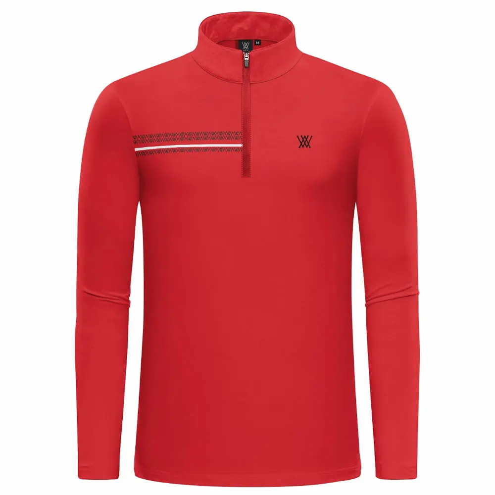 

2021Golf clothing ANEW autumn new men's golf T-shirt casual fashion breathable half zipper stand-up collar sports long sleeves