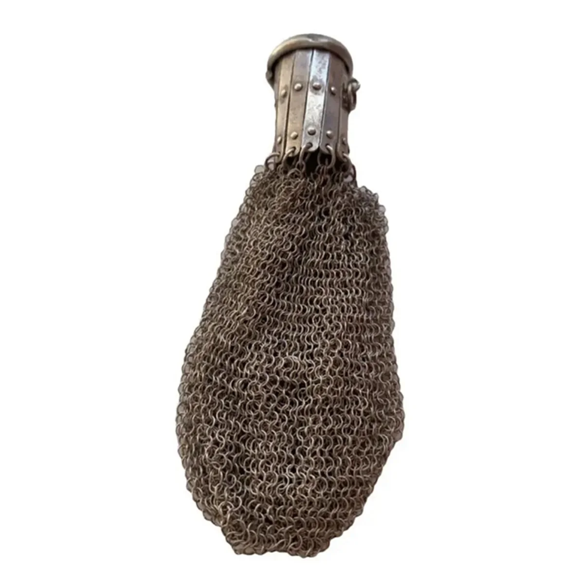 Английский кошелек ручной работы 1920-х годов викторианский серебряный сетчатый с