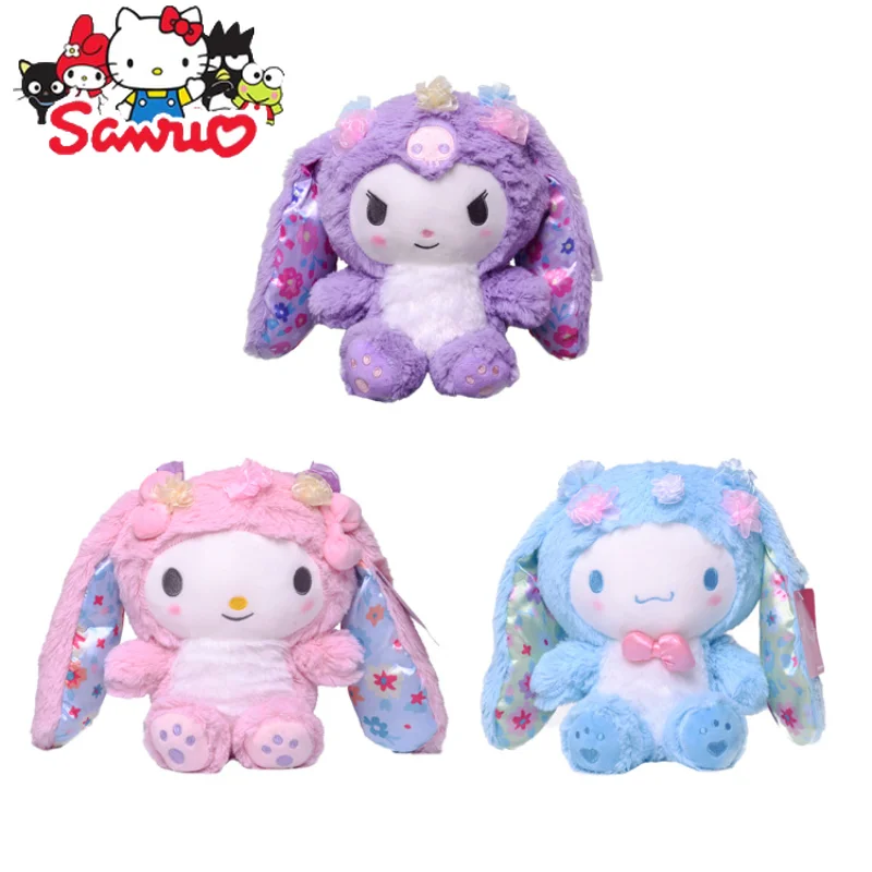 

Японская Пасхальная кукла Sanrio Melody Kuromi Cinnamoroll кулон мягкие набивные куклы для детей домашний декор подарки на день рождения 10 см