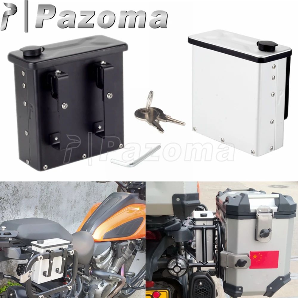 2.3L Motorcycle Toolbox Right Side Mount Aluminum Storage Case Tool Boxes For Harley Pan America 1250 RA1250 RA1250S 2021-2022