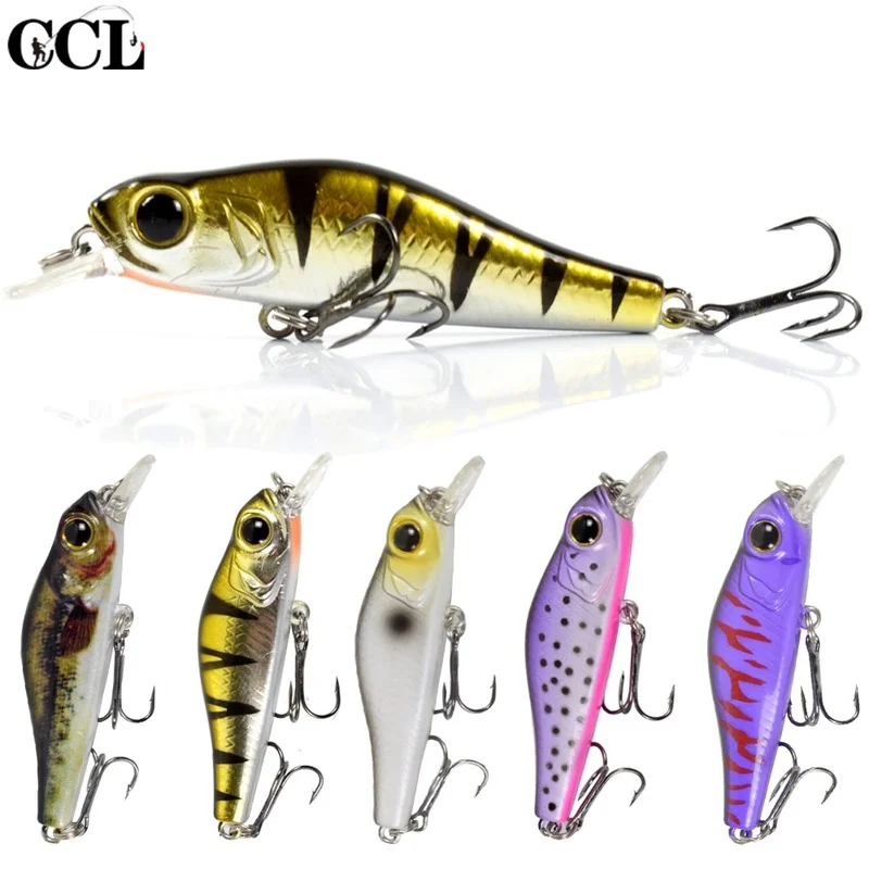 

CCLTBA 1 шт. твердый воблер приманки в виде гольяна 6,8 см 6,9 г погремушка Тонущая фотоснасть для ловли окуня