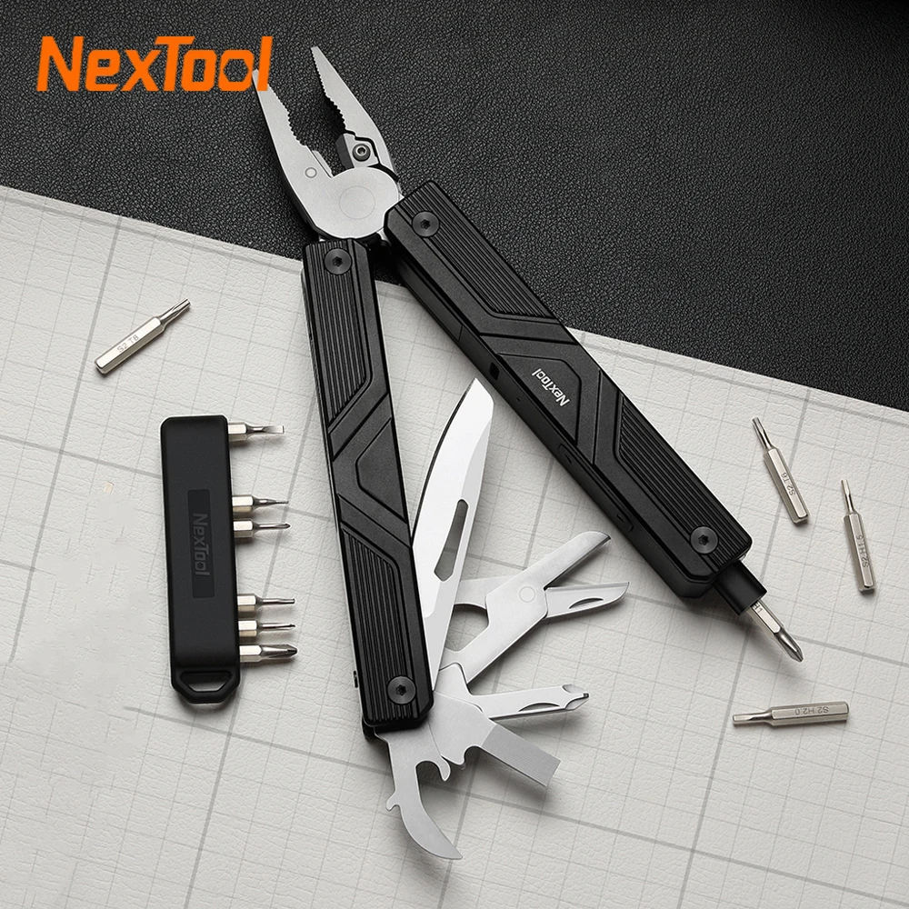

Xiaomi NexTool Precision Electric Screwdriver 13-in-1 Multi-functional Manual Pliers Scissors Bottle Opener Pocket Power Tools