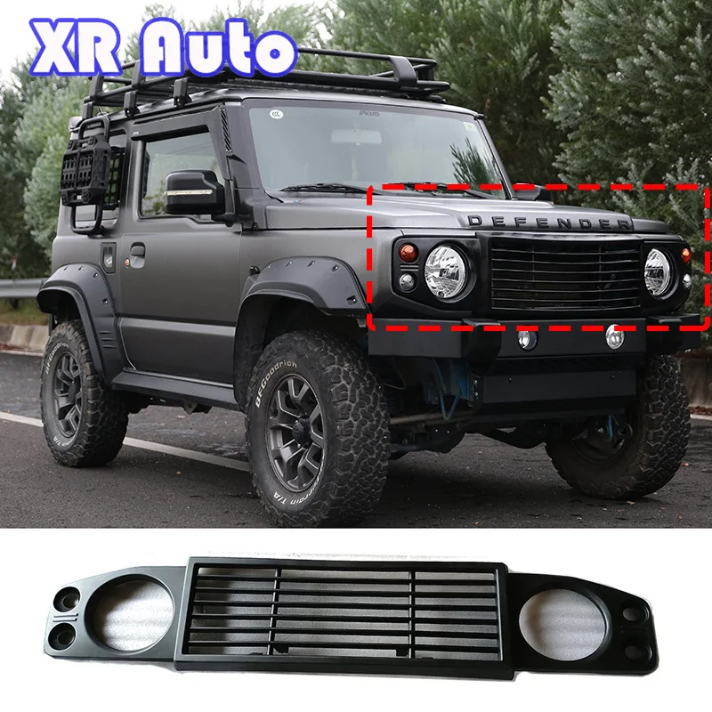 

Модный передний решетчатый гриль ABS для автомобиля, аксессуары 4x4 для Suzuki Jimny JB74w 2019-2023 гг.