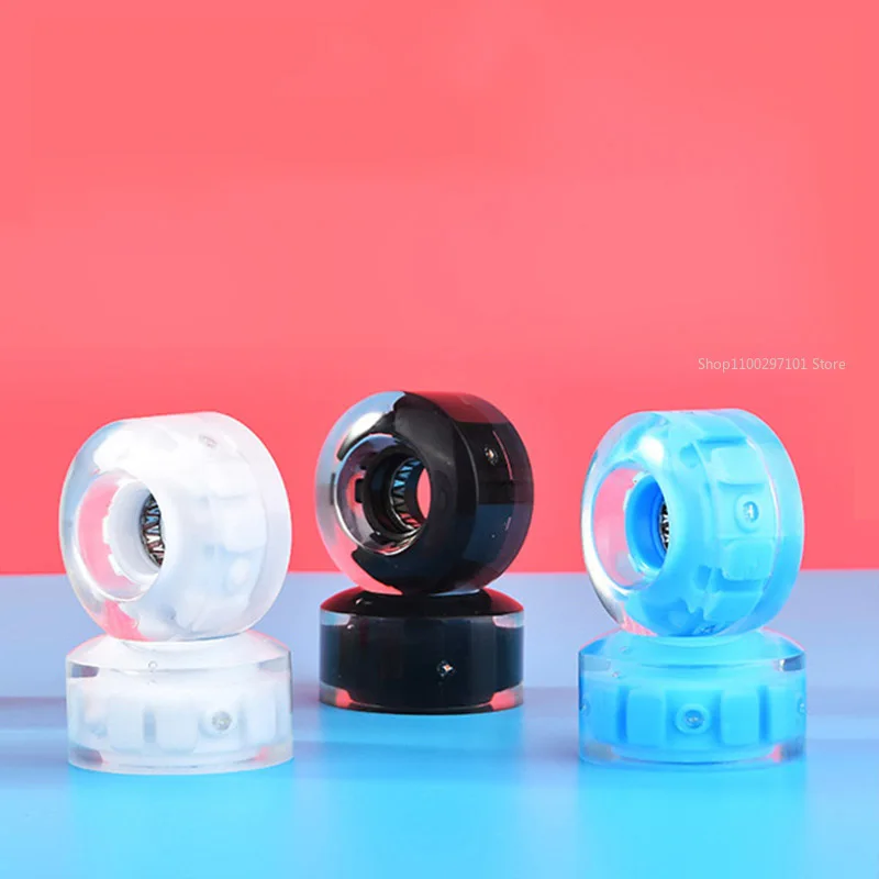 

Led Double Row Roller Skates Luminous Wheel Neon Lamp Pu Transparent Rollerskate Wheels Removable Color Display Wheels Butorolki