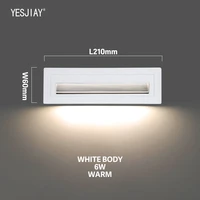 recessed waterproof led wall lamp led wall light ac110v 220v indoor outdoor stair case light stairway pathway hallway lamp