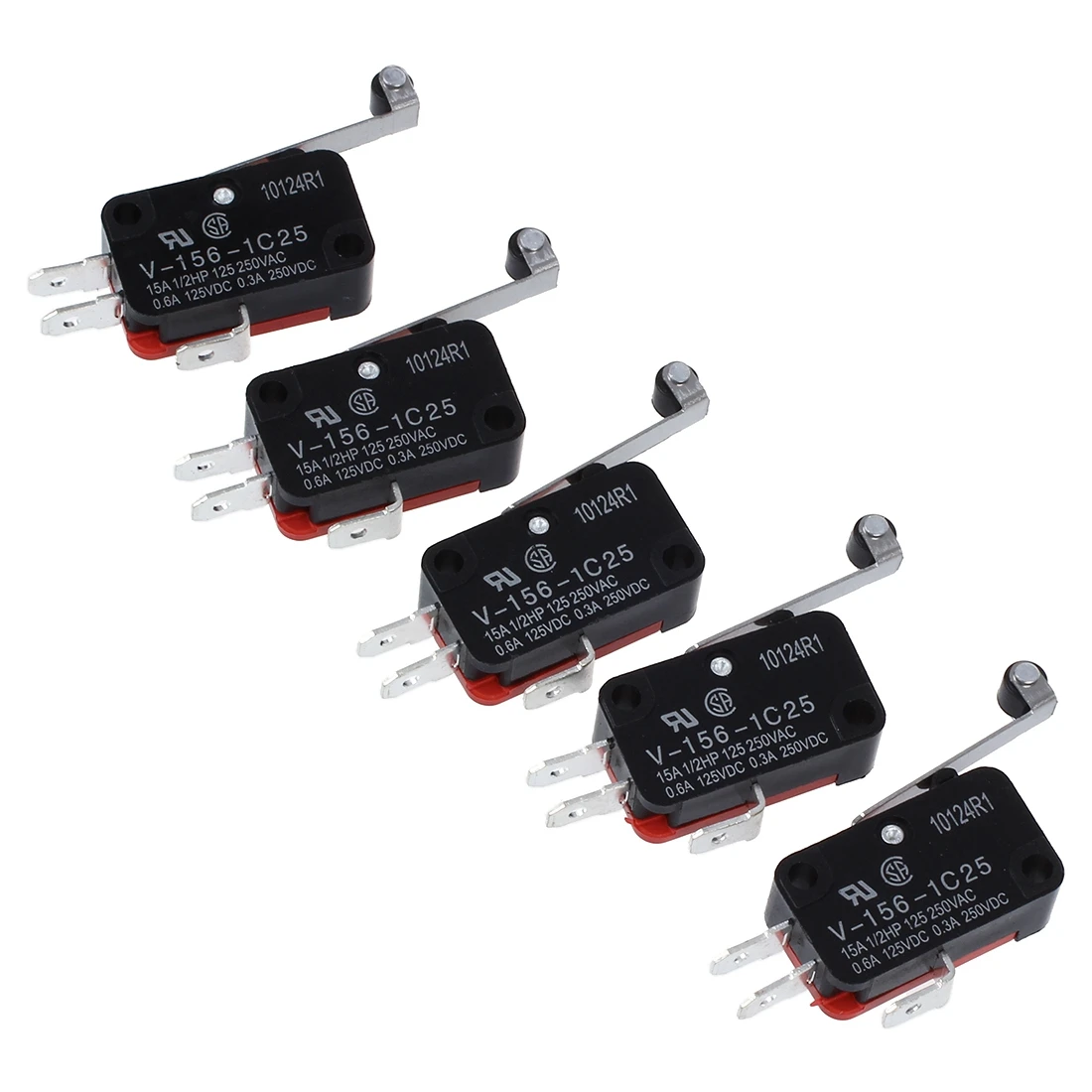 16A/250VAC 4A/250VAC 3 клеммы миниатюрный микропереключатель 5 шт.