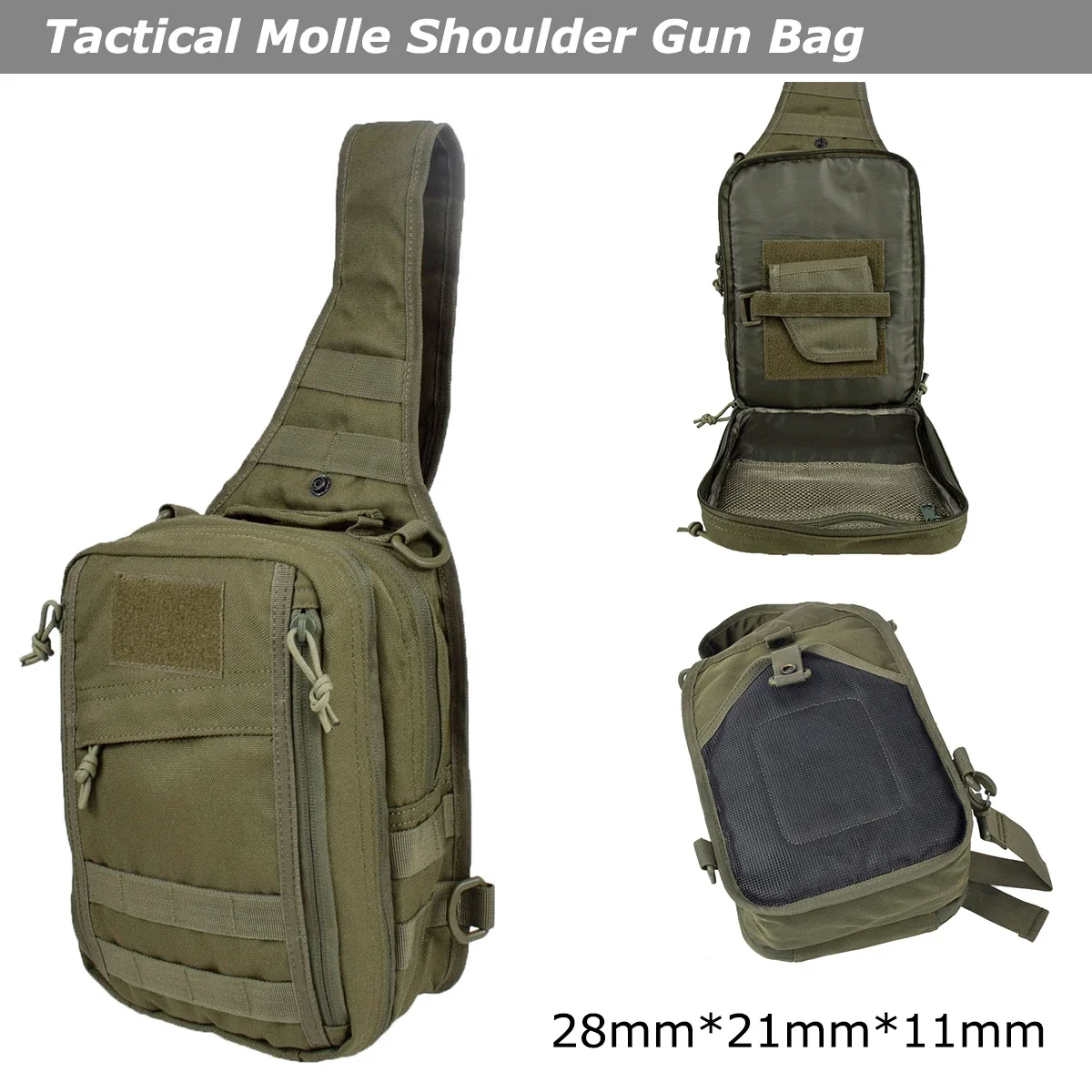 Тактическая сумка через плечо Molle кобура для пистолета чехол-держатель охоты EDC