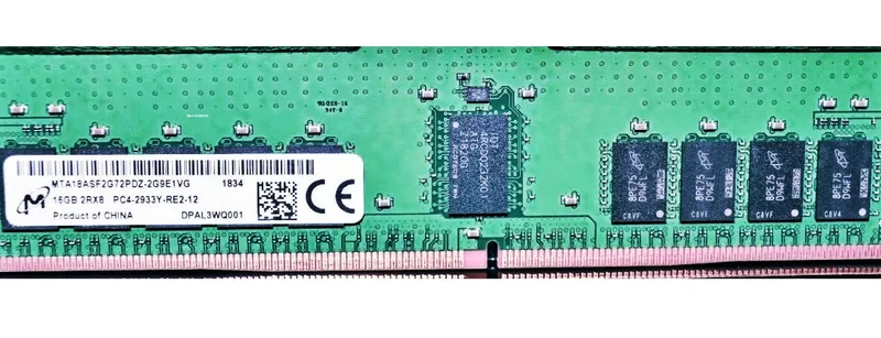 

RAM applies to CRUCIAL 16G 2RX8 PC4-2933Y REG server memory MTA18ASF2G72PDZ-2G9E1