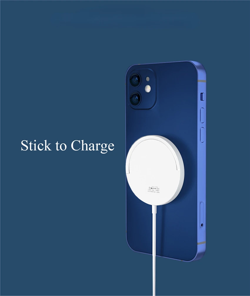 

Wireless Charger for iPhone 11 12 13 Pro Max Mini Qi Fast Chargers Pad with Phone Holder magsafing Magnet Charging