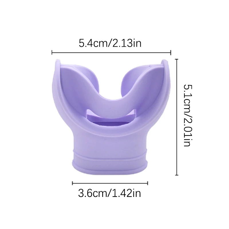 Силиконовый мундштук для трубки удобный регулятор подводного плавания чехол
