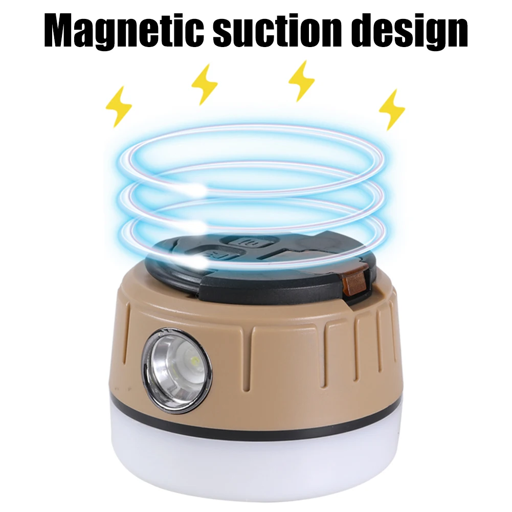 

Светодиодный туристическая палатка светильник Type-C, USB-зарядка, фонарь, водонепроницаемый дисплей мощности для пеших прогулок, походов, рыба...