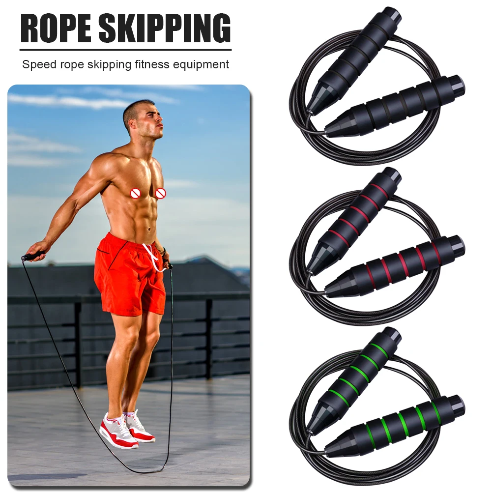

Регулируемая Спортивная Скакалка из стальной проволоки, оборудование для фитнеса Для упражнений в помещении, спортивное украшение