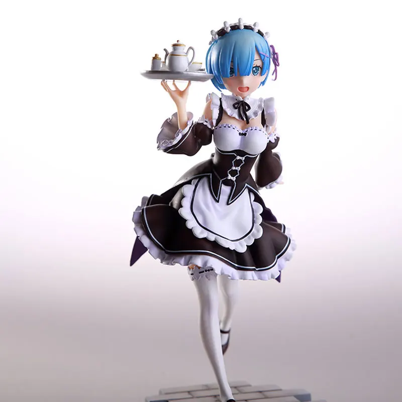 

20cm Anime Re:Life In a Different World from Zero Rem Servant Girl Ver 1/7 Scale Painted Figure PVC Model Collectible Toy Doll