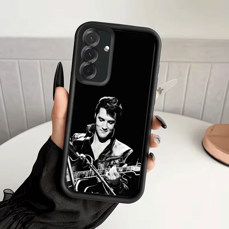 Фото Противоударный чехол для телефона Singer E-Elvis P-Presley для Samsung A13 A14 A15 A16 A17 A33 A34 A35 A36 A37 A53 A54 A55 A56 A57 A23 A24 A №5