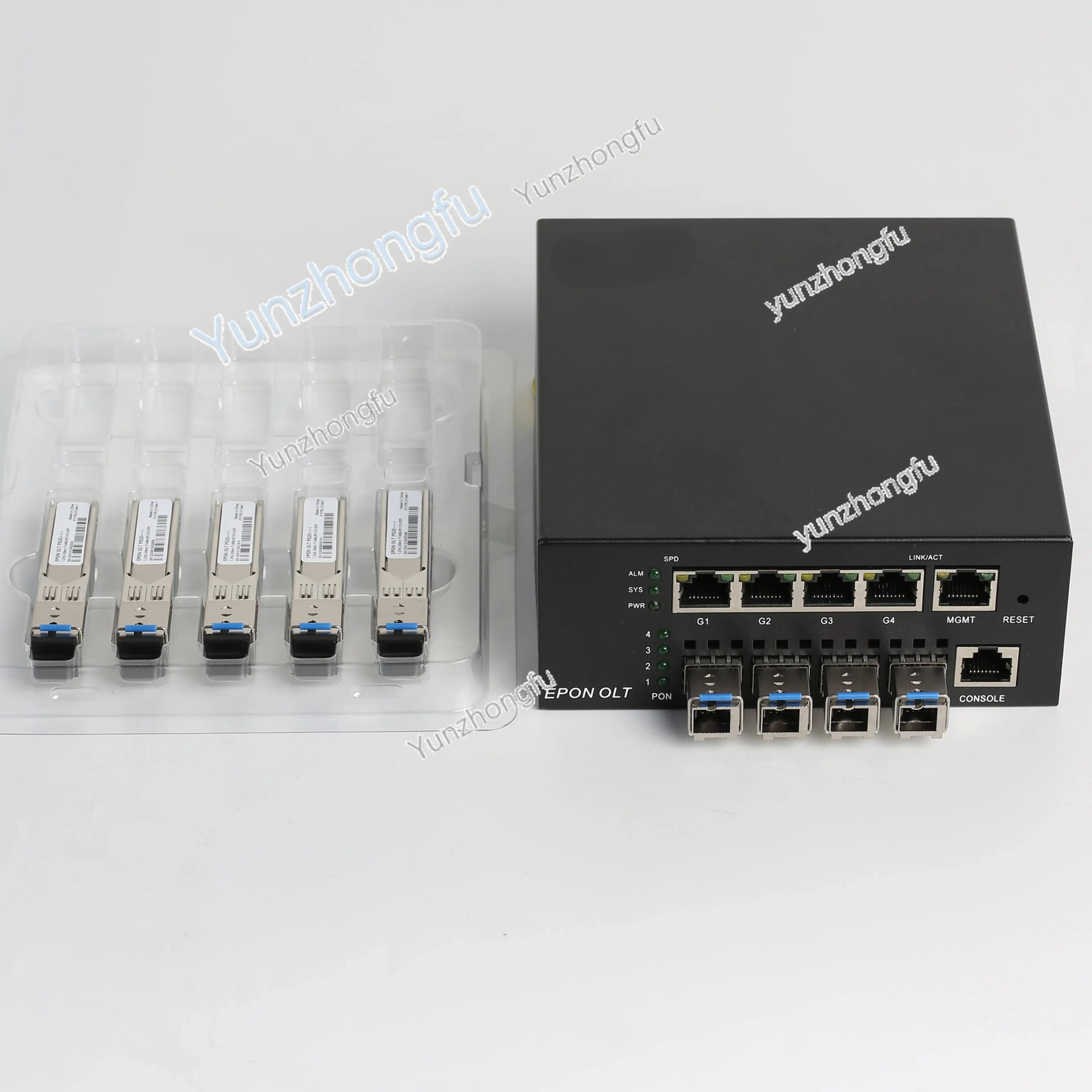 

Mini 4PON EPON OLT DC12V WEB SNMP CLI совместимый