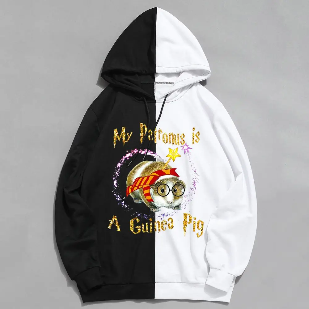 

My Favorite Is A Guinea Pig Letter Printing Hoodies Women Casual Long Sleeve Sweatshirt Harajuku Funny Guinea Pig Couple Clothes