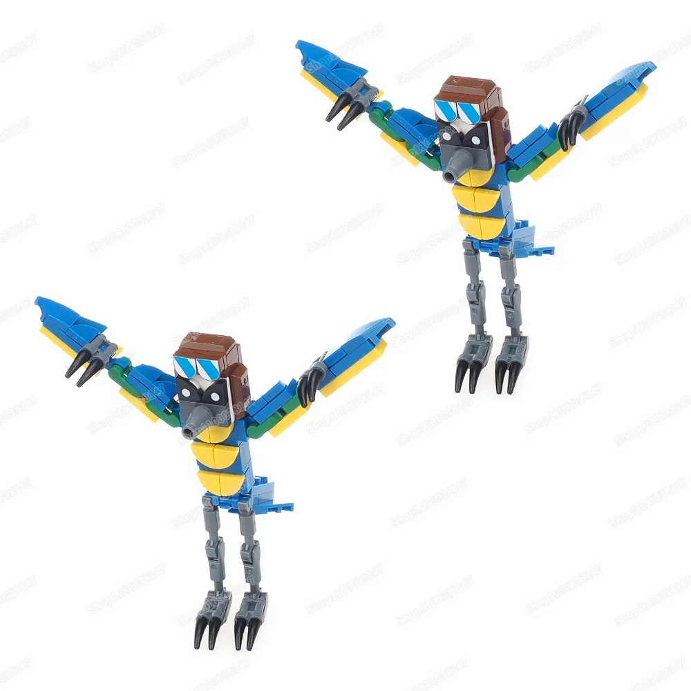 Конструктор попугаи монстров фигурки Индиго-парка исследуйте животных маскаты