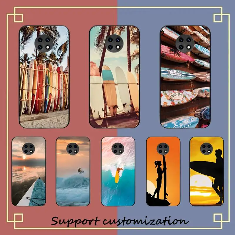 

Beach surfboard surfing Sport Phone Case for Redmi 5 6 7 8 9 A 5plus K20 4X S2 GO 6 K30 pro