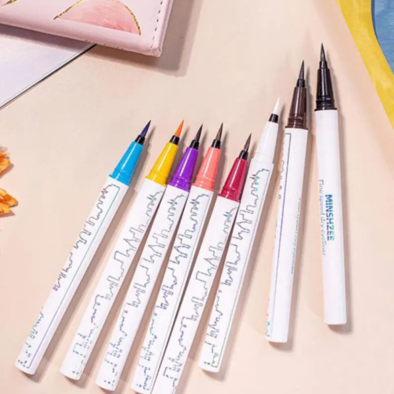 

Eyeliner Does Not Faint Dye Extremely Fine Natural Waterproof Eyeliner Durable Brown White Color Eyeliner Makeup Cosmetics