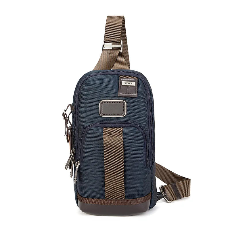 

2223402 messenger single shoulder bag men's chest bag ballistic nylon fashion leisure travel iPad bag