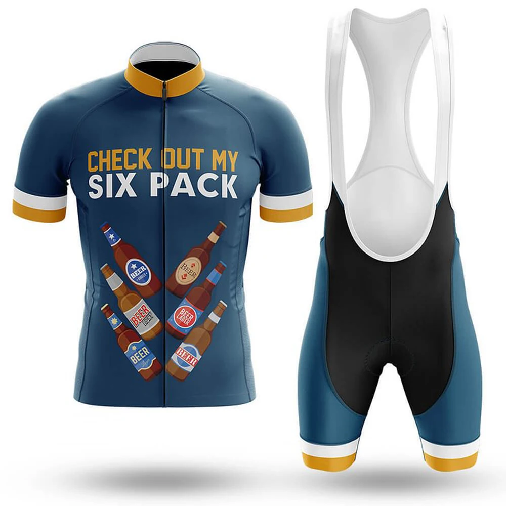 

Мужской велосипедный трикотажный комплект из шорт и нагрудника