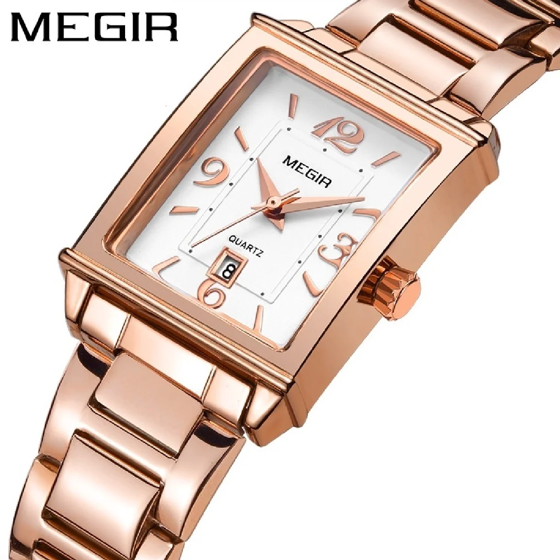 

MEGIR Young Ladies Watches Rose Gold Luxury Women Bracele Lover Fashion Casual Girl Quartz Wristwatch New Clock Relogio Feminino