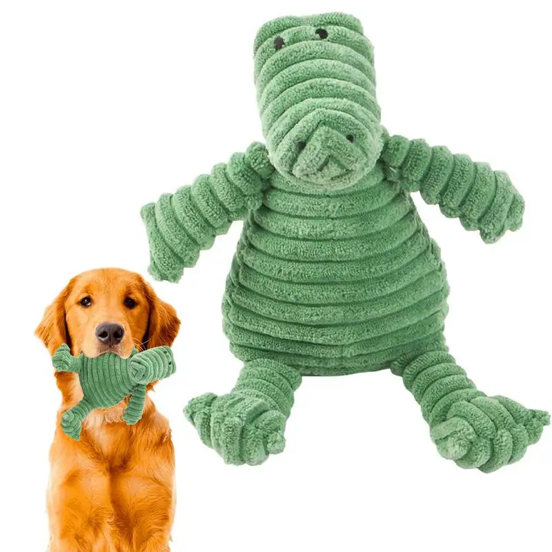 

Собака плюшевая игрушка крокодил щенок Прорезыватель звуковая игрушка Интерактивные животные укусы плюшевые зубы жевательная игрушка для маленьких и средних собак