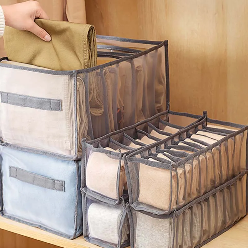 

Clothes pants compartment artifact storage box household drawer-style clothes folding divider bag wardrobe arrangement box big