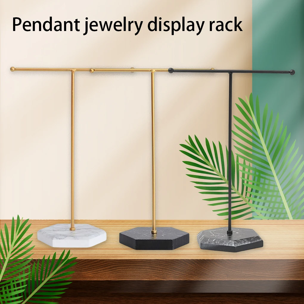 

Jewelry Display Stand Necklace Earring Watch Bangle Bracket T Bar Organizer Showcase Dresser Metal Holder Shelf