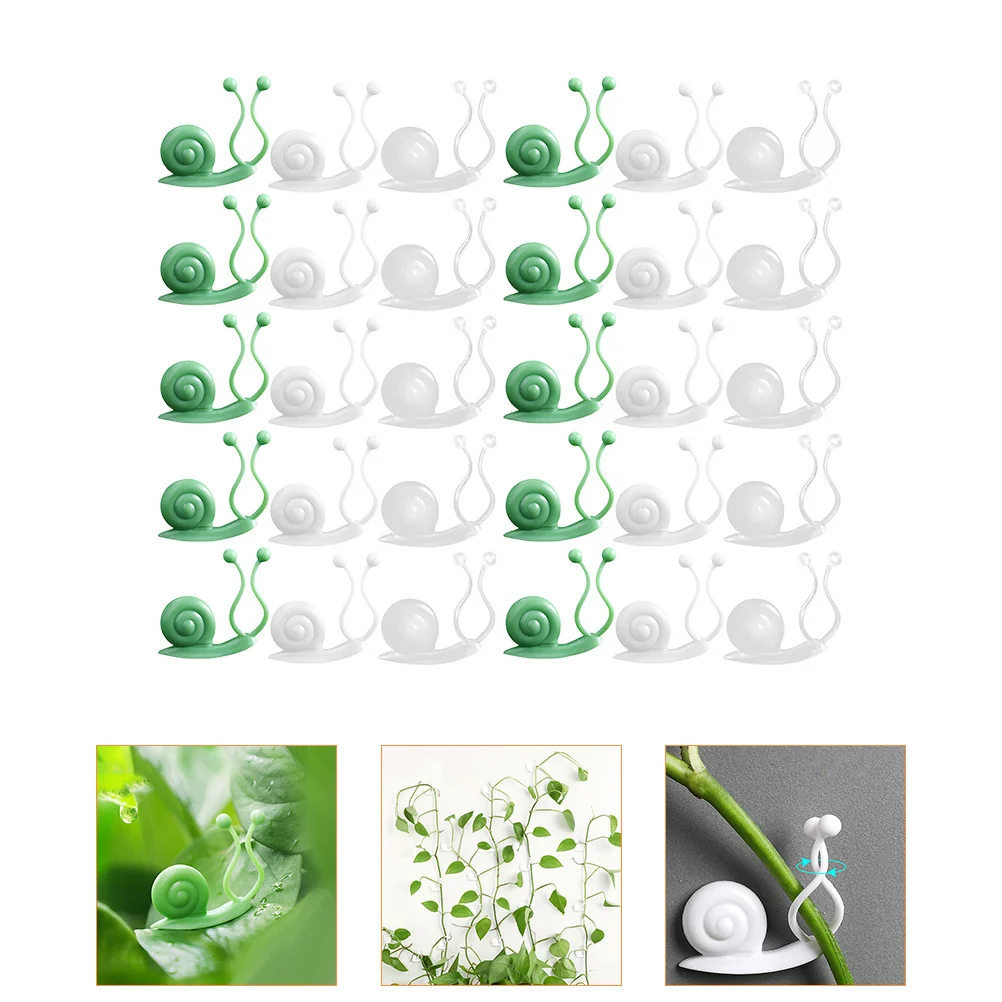 

30 Pcs Self- Adhesive Fixer House Plants Invisible Gardening Clip Vine Climbing Wall Indoors Live Clips