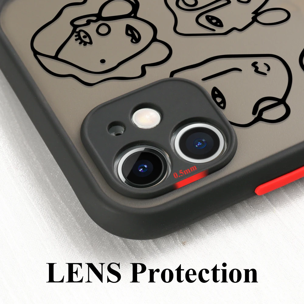 kiss line drawing phone case for infinix hot 11 11s 10 9 play 10 lite 8 note 10 pro smart 4 plus 5 case shockproof back funda free global shipping