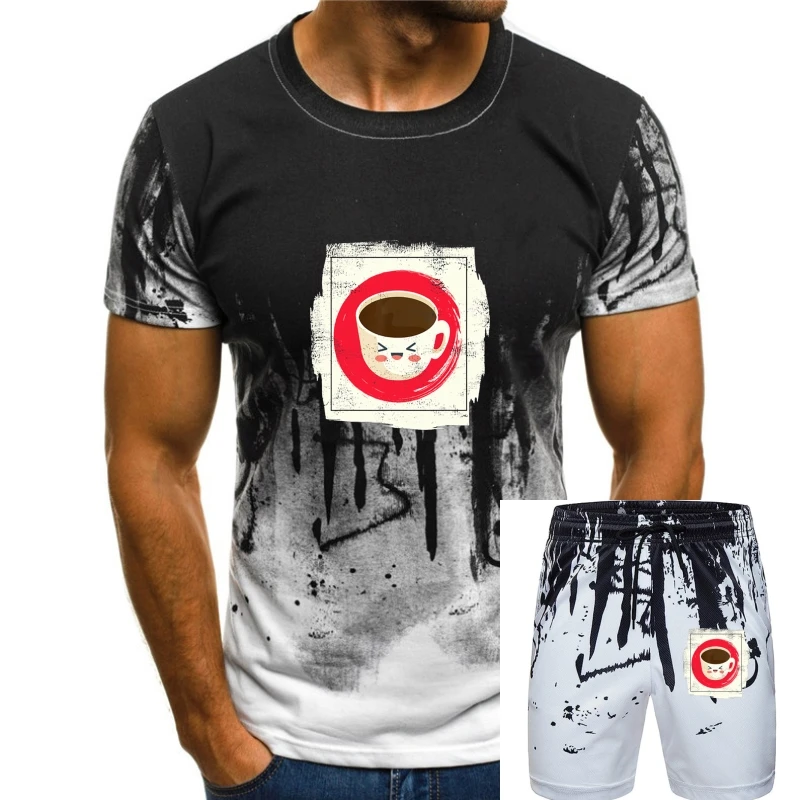 

Vintage Japanese Kawaii Coffee Cute Anime Gift Black T-Shirt M-Xxxl For Youth Middle-Age The Elder Tee Shirt