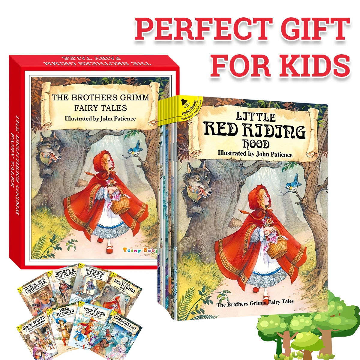 Набор из 8-х детских сказок перед сном книги для раннего образования детские