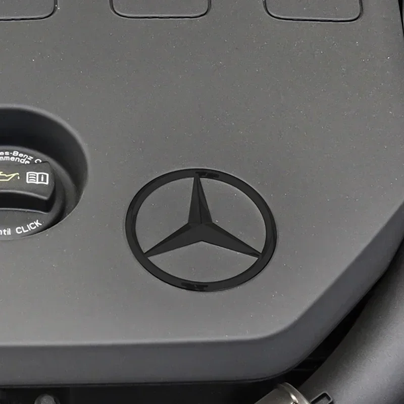 Логотип двигателя автомобиля бирка на капот значок для Mercedes W220 W221 W117 W166 W176 W177 W204
