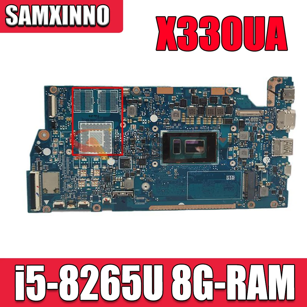 

Материнская плата для ноутбука Asus VivoBook S13, X330F, S330FA, S330FN, S330F, X330FN, X330FD, материнская плата X330FA с i5-8265U, 8 ГБ ОЗУ
