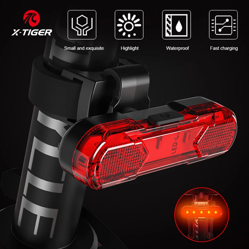 Фсветильник задний велосипедный светодиодный зарядка через USB - купить по