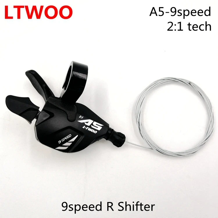 LTWOO A5 9 Speed Mountain Bicycle  Parts Right Shift Lever Gear Groupset 2:1 Tech Compatib le with SHIMANO ALTUS/ACERA/ALIVIO 9S