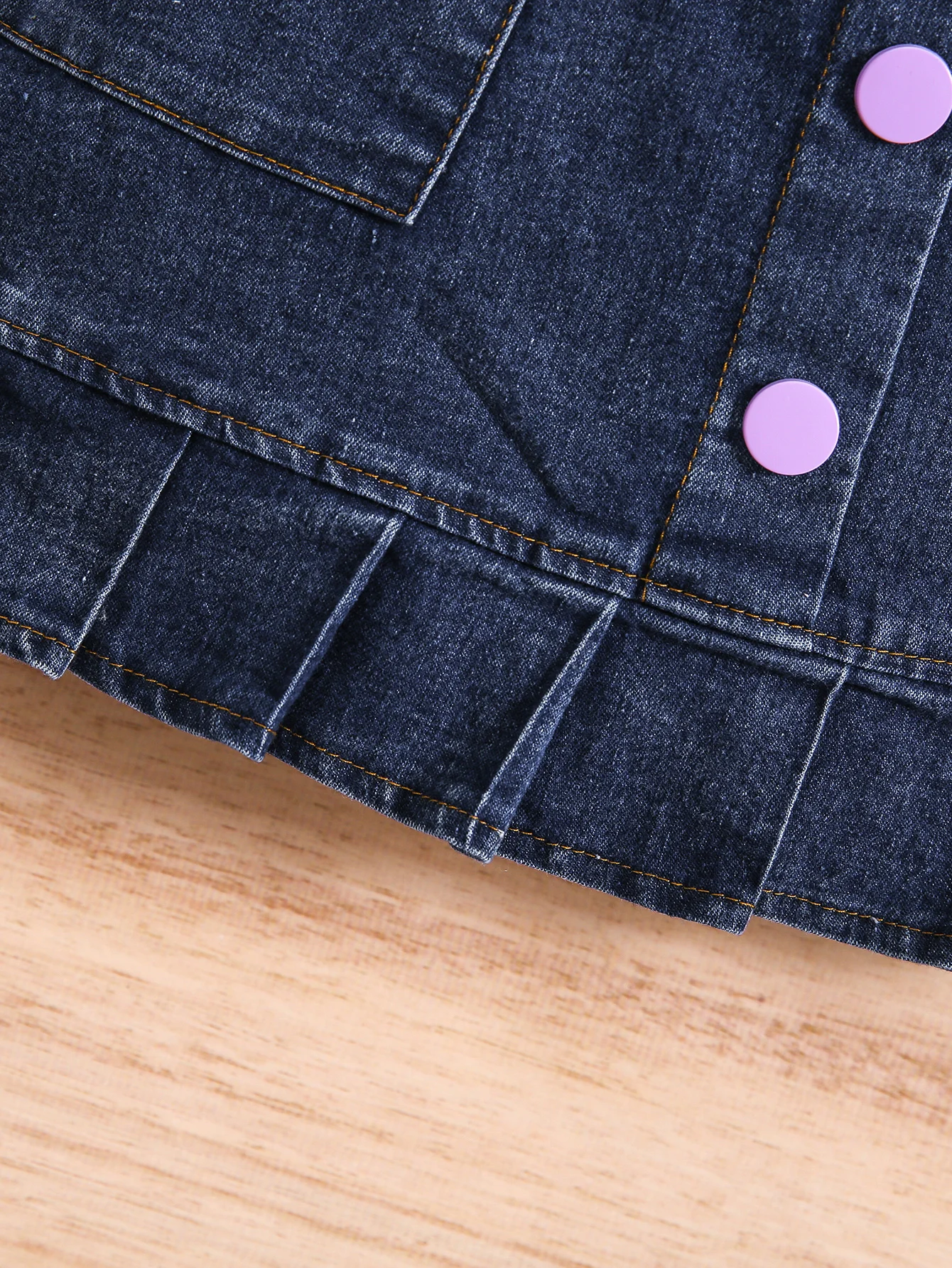 Милый цветной топ с воротником-хомутом для девочек несколькими пуговицами и