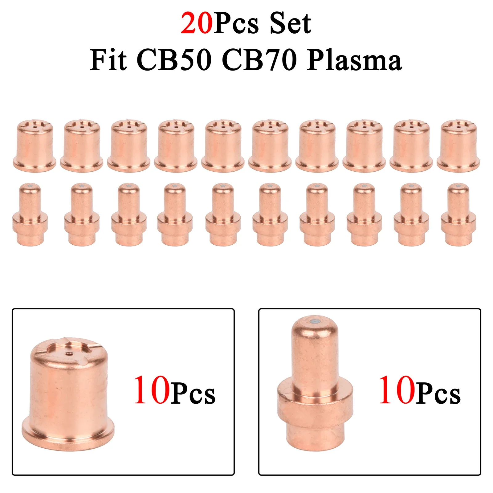 

20 шт. CB50 CB70 аксессуары для плазменной резки, насадка-электрод PD0088 PR0016