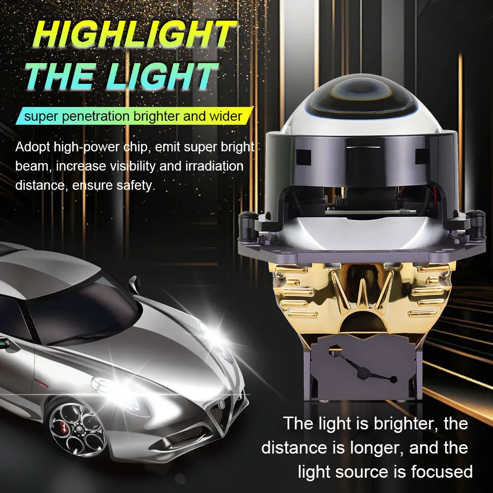 3-дюймовые Автомобильные дневные Светоотражающие линзы противотуманных фар