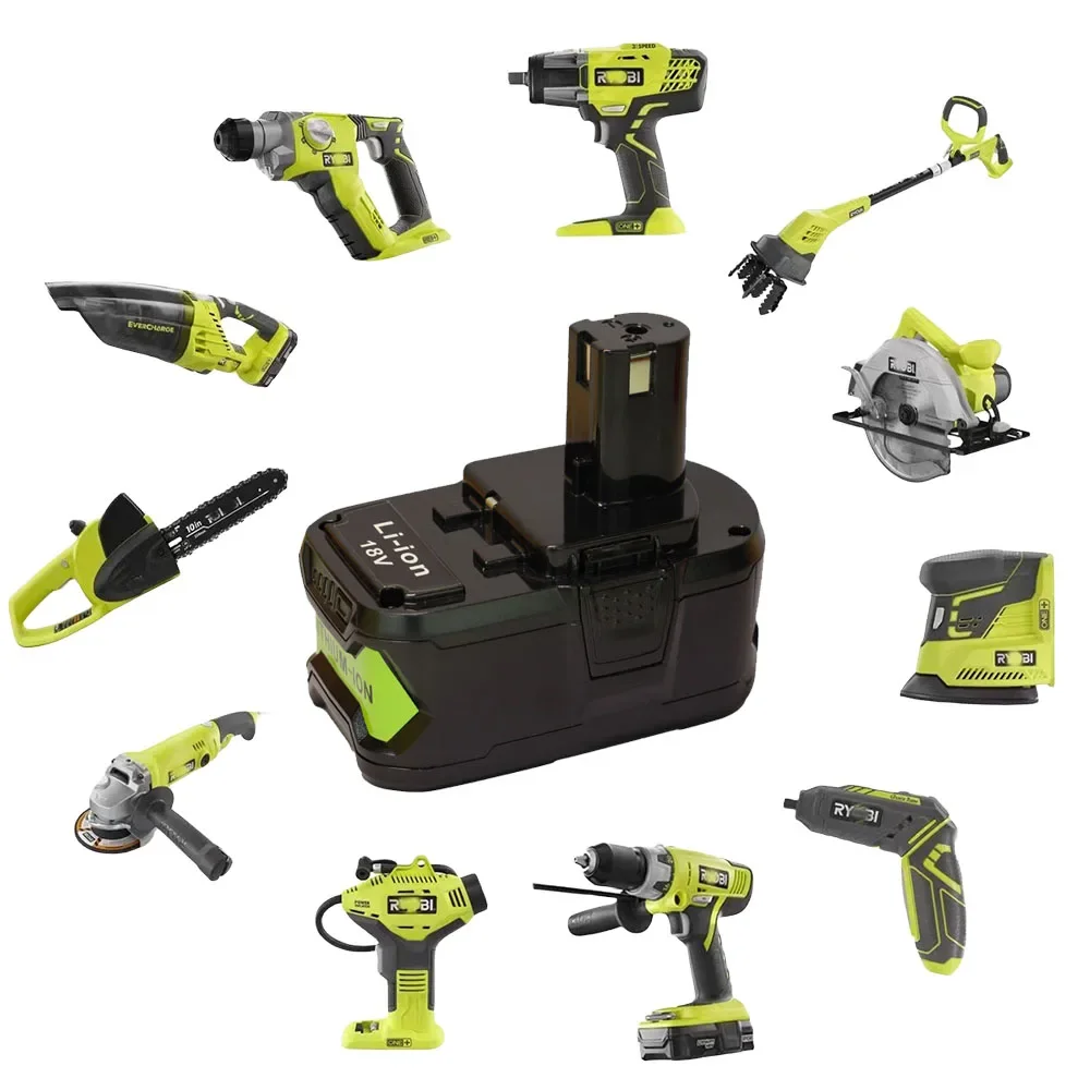 P108 6 0 Ач-10 Ач 18 В литий-ионная аккумуляторная батарея для Ryobi ONE + P104 P105 P107 P106 RB18L50