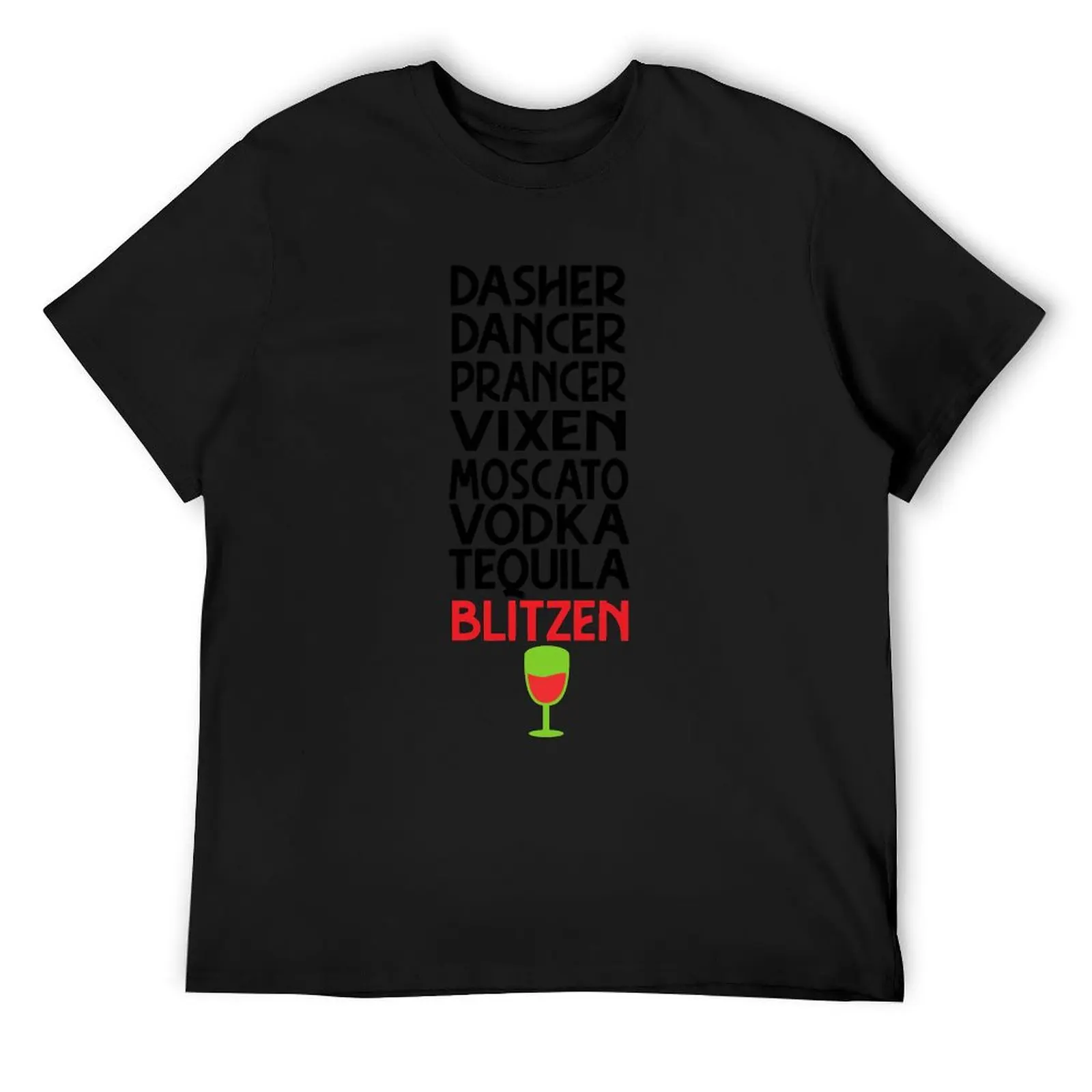 Dasher Dancer Prancer Vixen Xoato Vodka Tequila Bl Saan Напитки Футболка Топы больших размеров одежда