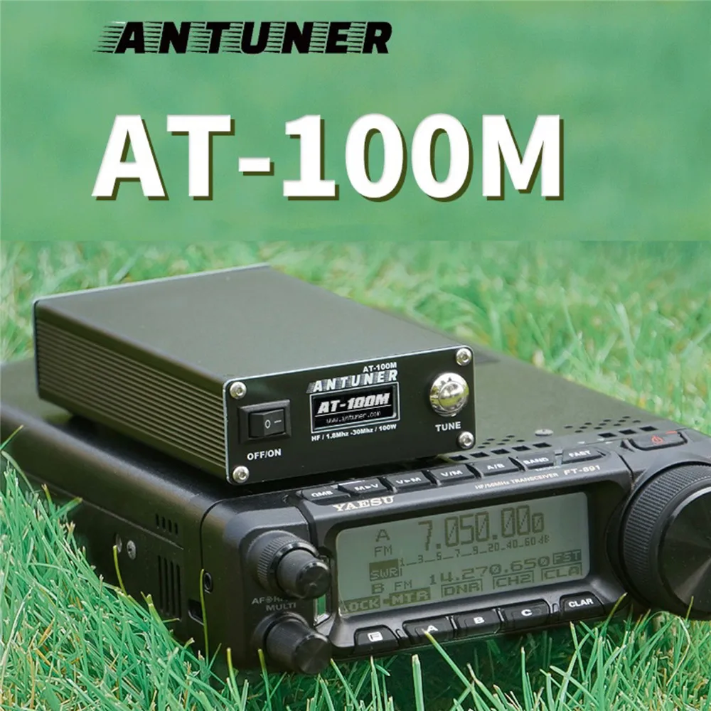 

in stock! ANTUNER AT100M 1.8mhz-30mhz 100W Antenna Tuner Built-in Standing Wave Meter Power Meter For HF Radio USDX G1M FT-818