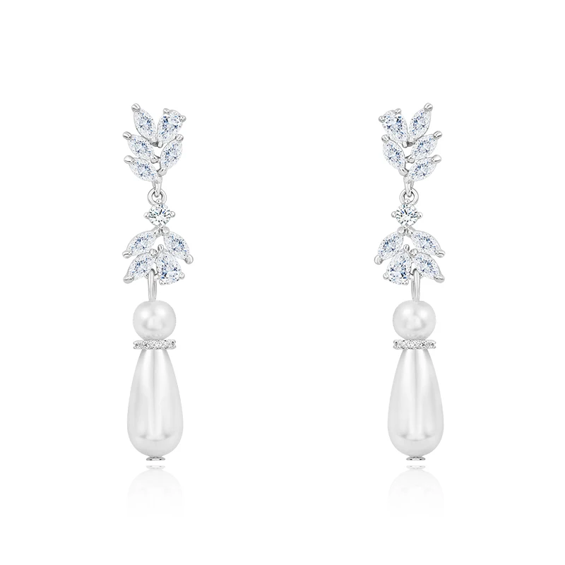 Новое поступление от бренда WEIMANJINGDIAN блестящие фианиты и жемчужины длинные