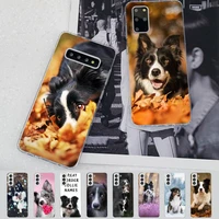 maiyaca border collie dog phone case for samsung s21 a10 for redmi note 7 9 for huawei p30pro honor 8x 10i cover