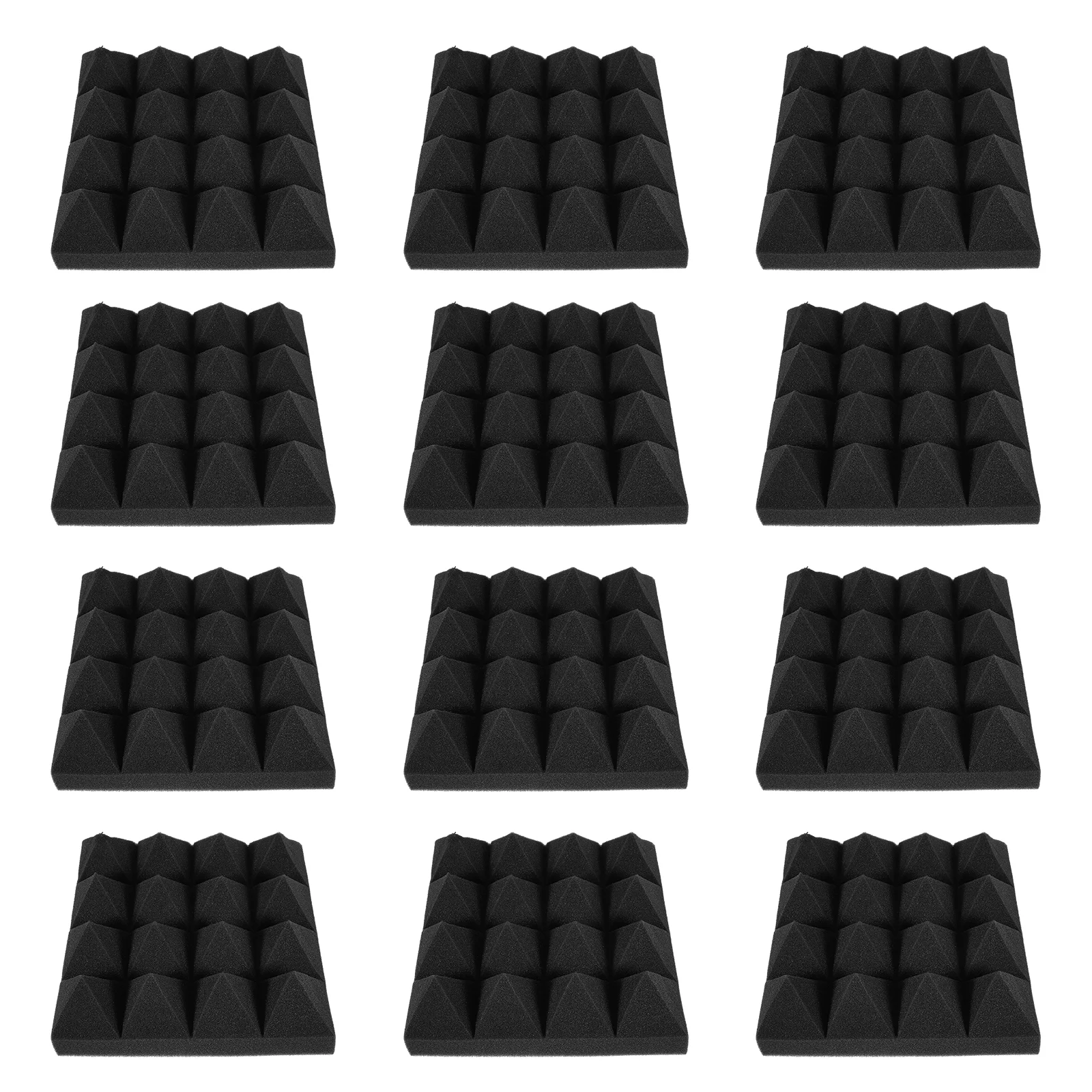 

12Pcs Polyurethane Boards Sound Absorption Board Sound Insulation Board