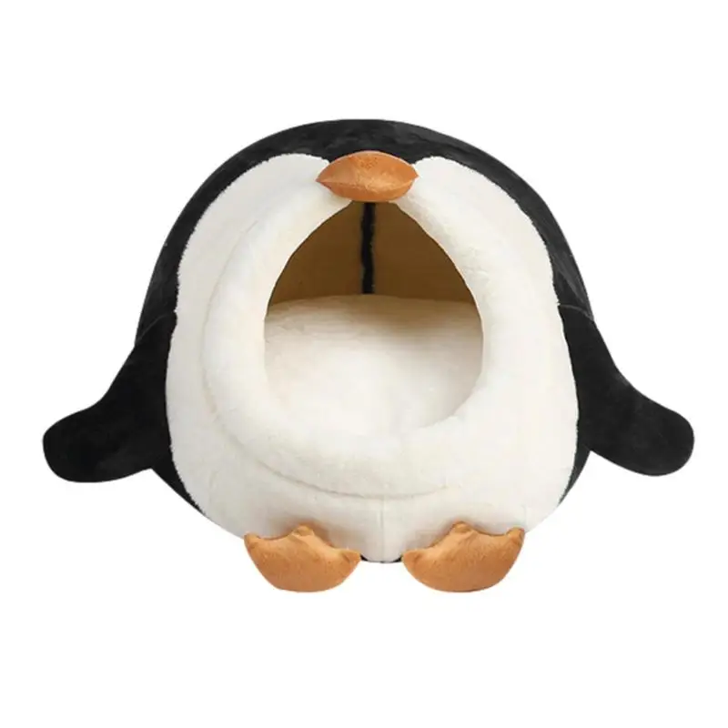 

Mini Hamster Bed Cute Penguin Shape Guinea Pig Bed Cozy Pet Bed Warm Cave Nest For Hamster Guinea Pig Hedgehog And Small Animals