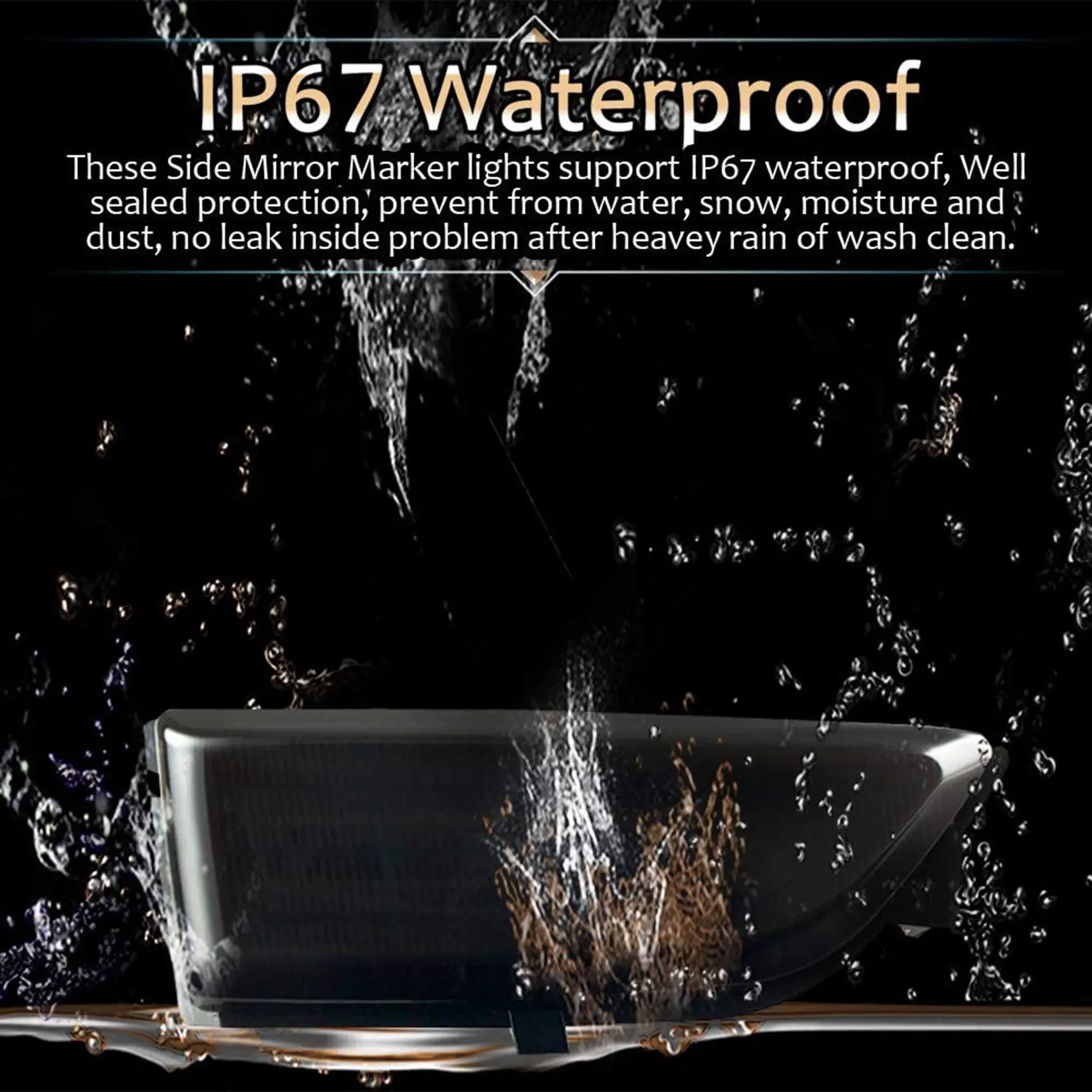 Автомобильный динамический фонарь для зеркала заднего вида указатель поворота