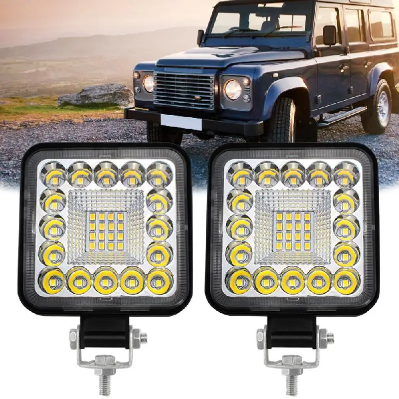 

3inch Square LED Pod Work Light LED 96W Driving Lamp 6500K White IP67 Waterproof Dustproof LED Light For Car Off-Road Truck Boat