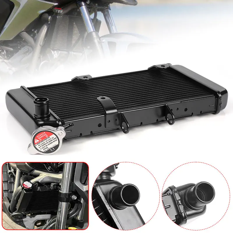 Фото Радиатор охлаждения двигателя для мотоциклов Honda NC700 NC700S NC700SA NC700SD NC700X NC750S NC750X ABS DCT, алюминиевый, черный №1